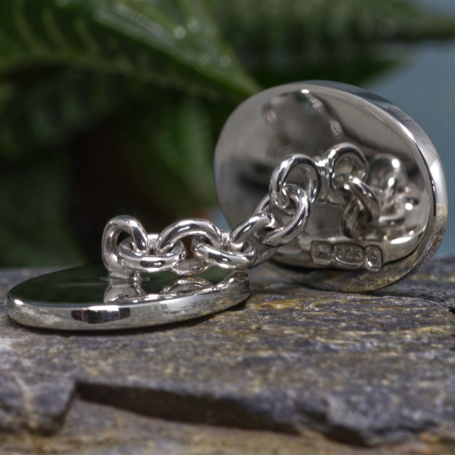 Sterling Silver Chain Cufflinks Millennium Hallmark 2000 2 Handmade Sterling Silver Chain Cufflinks Millennium Hallmark 2000