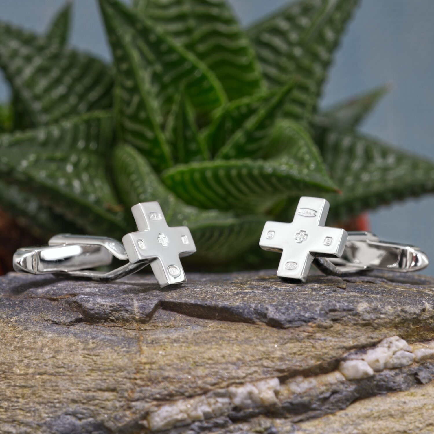 Sterling Silver Cross Cufflinks Millennium Hallmark 2000 1 Handmade Sterling Silver Cross Cufflinks Millennium Hallmark 2000