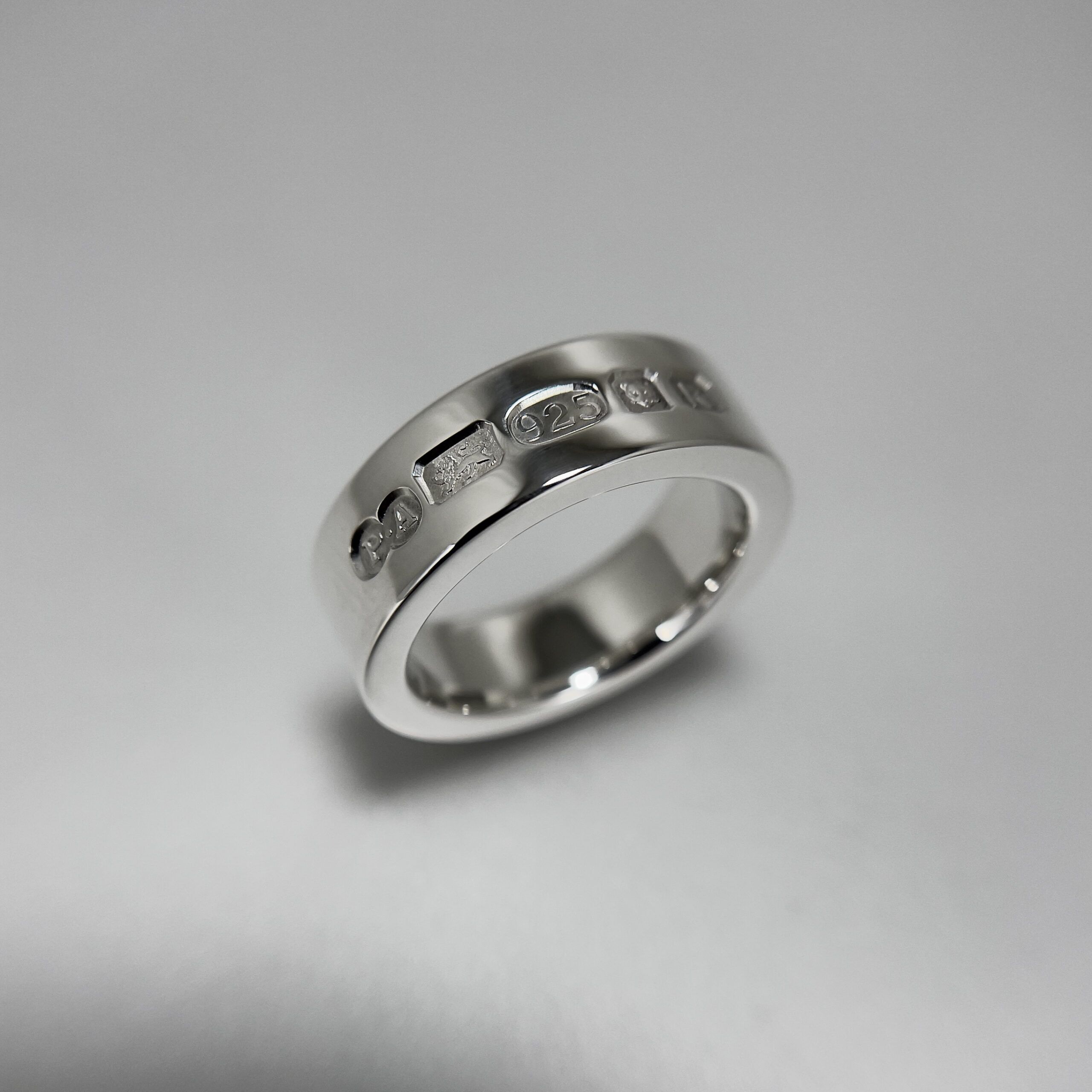 Unique Chunky Silver Ring Statement Hallmarks 5 Zennor 8 Hallmarked Solid Silver Ring