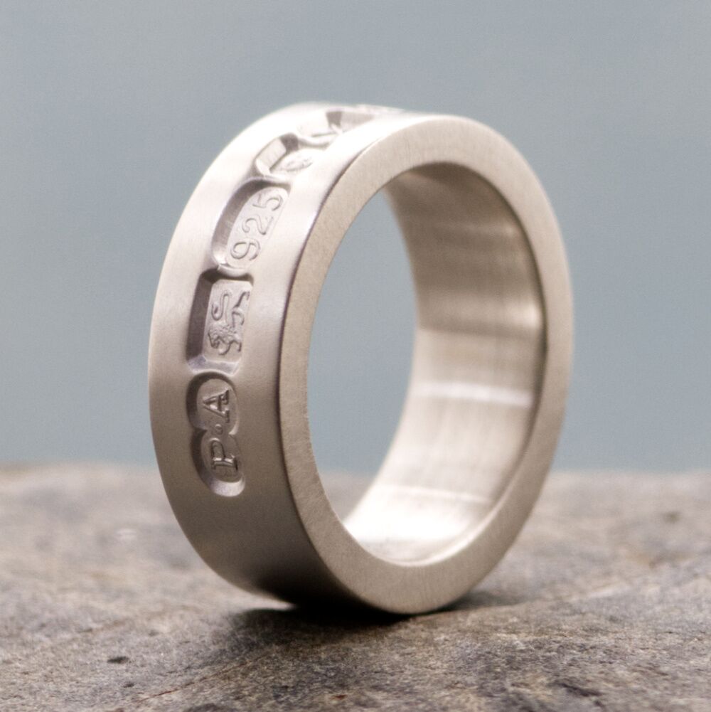 Unique Chunky Silver Ring Statement Hallmarks 1 Unique Chunky Silver Ring Statement Hallmarks