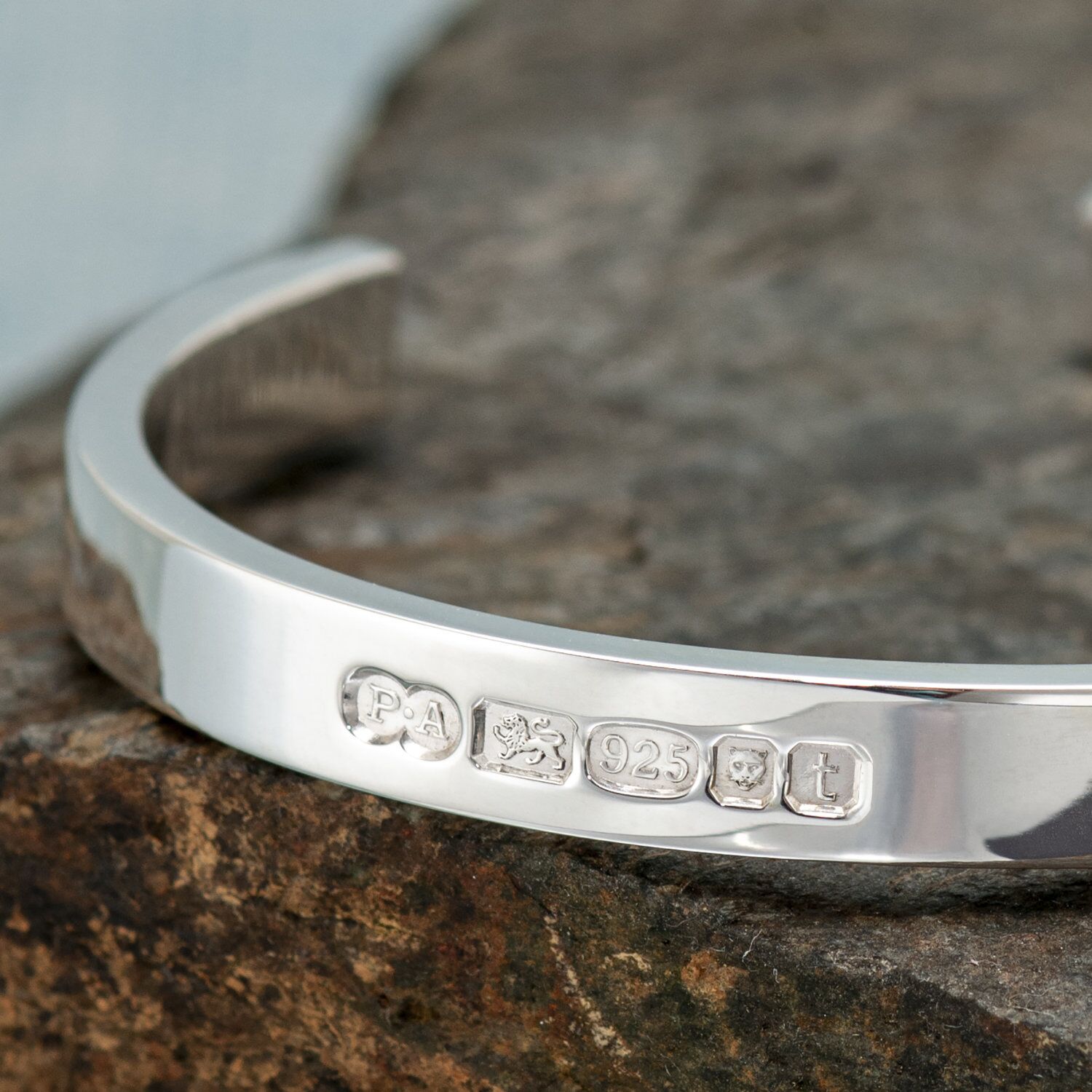 Zennor 8 Chunky Solid Sterling Silver Cuff 2 Zennor 8 Solid Silver Chunky Heavy Cuff Handmade in Cornwall, Staggered London Hallmarked. 8mm Wide