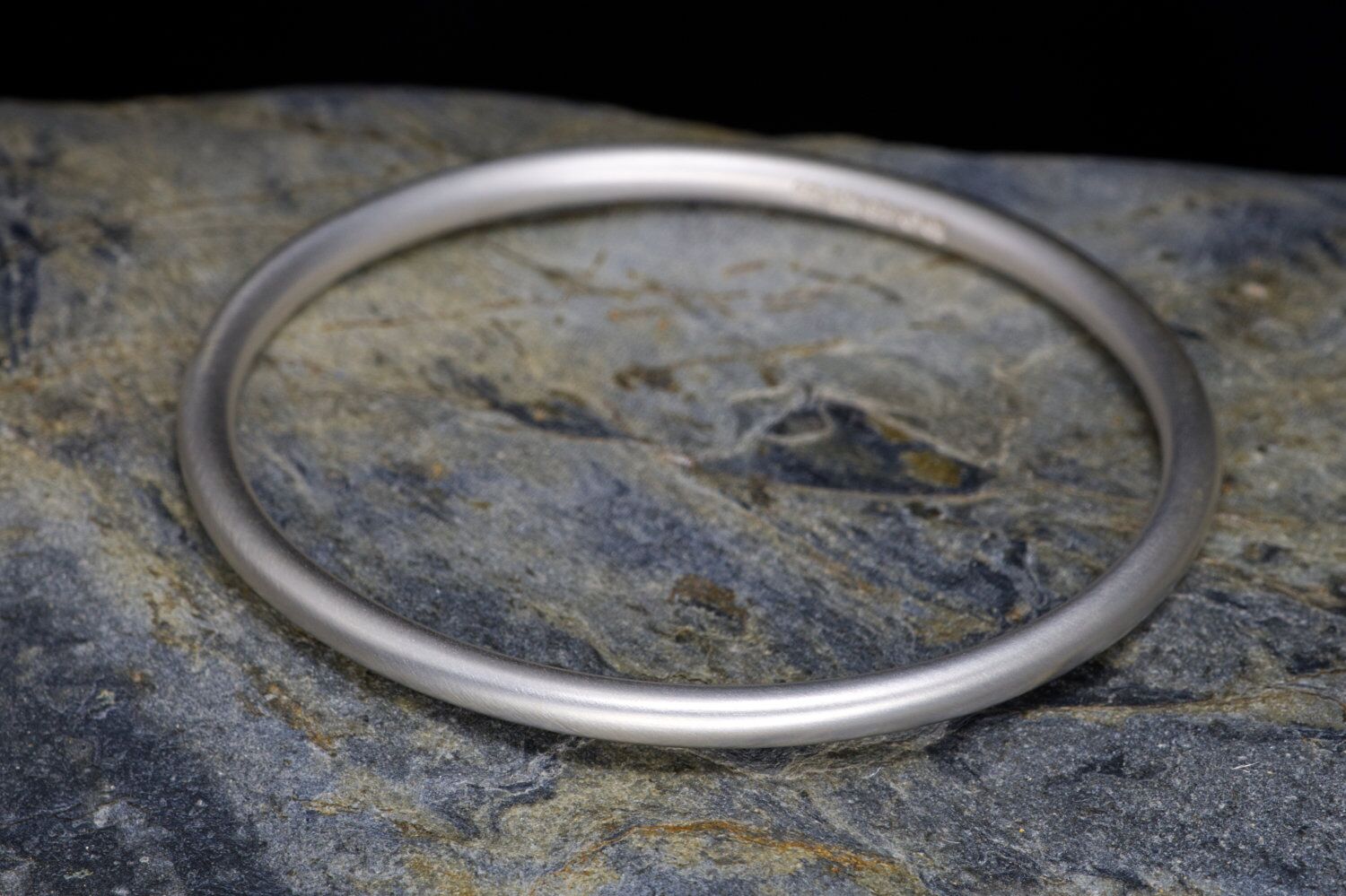 Solid Silver Hammered Bangle - Eden 4 2 Eden 4 Heavy Solid Silver Handmade Chunky Silver Bracelet. London Hallmarked. 4mm
