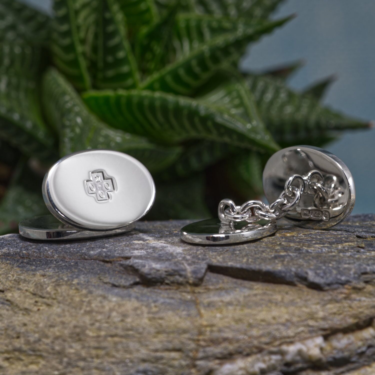 Sterling Silver Chain Cufflinks Millennium Hallmark 2000 1 Handmade Sterling Silver Chain Cufflinks Millennium Hallmark 2000