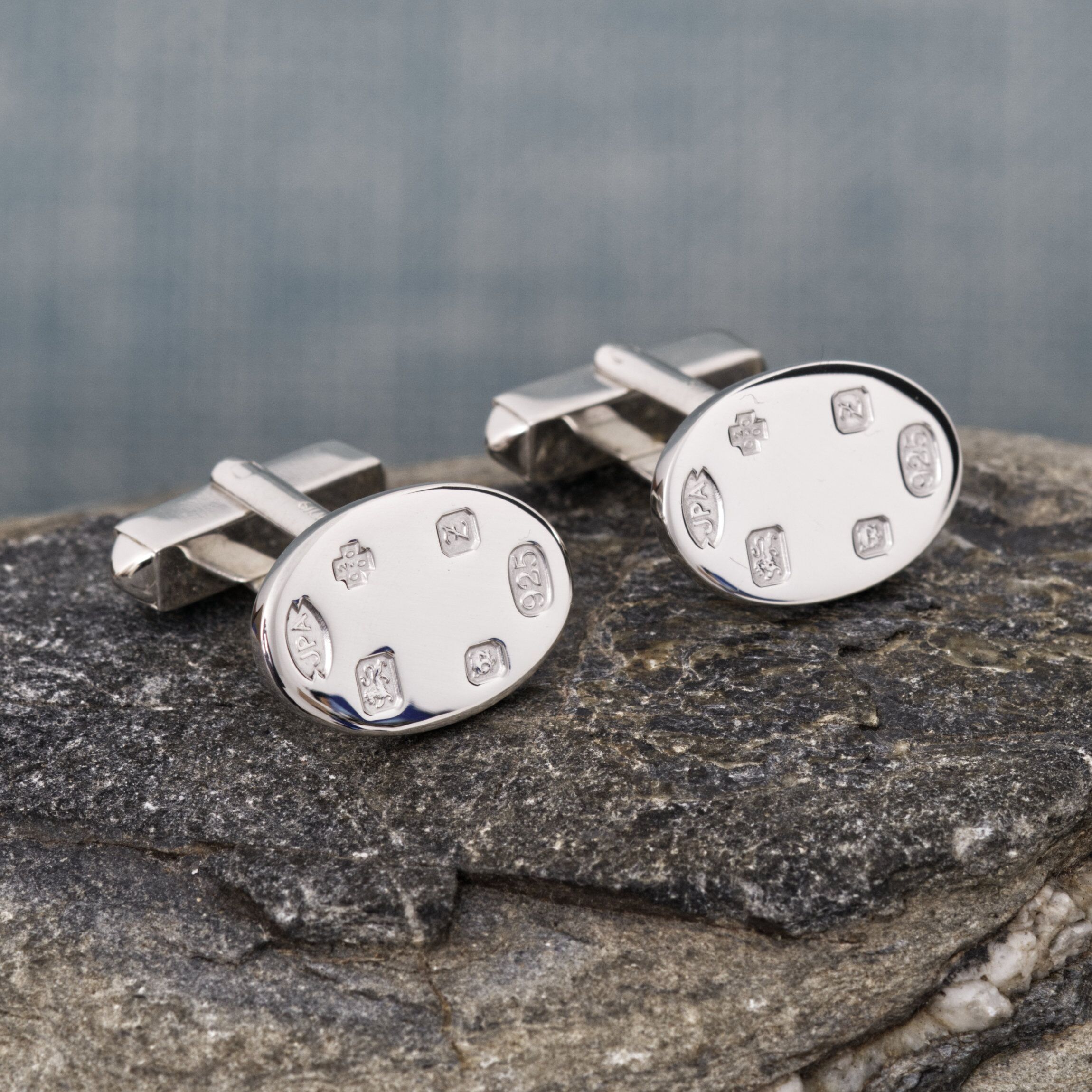 Silver Cufflinks Millennium London Hallmark 3 Silver Cufflinks Millennium London Hallmark - Image 3