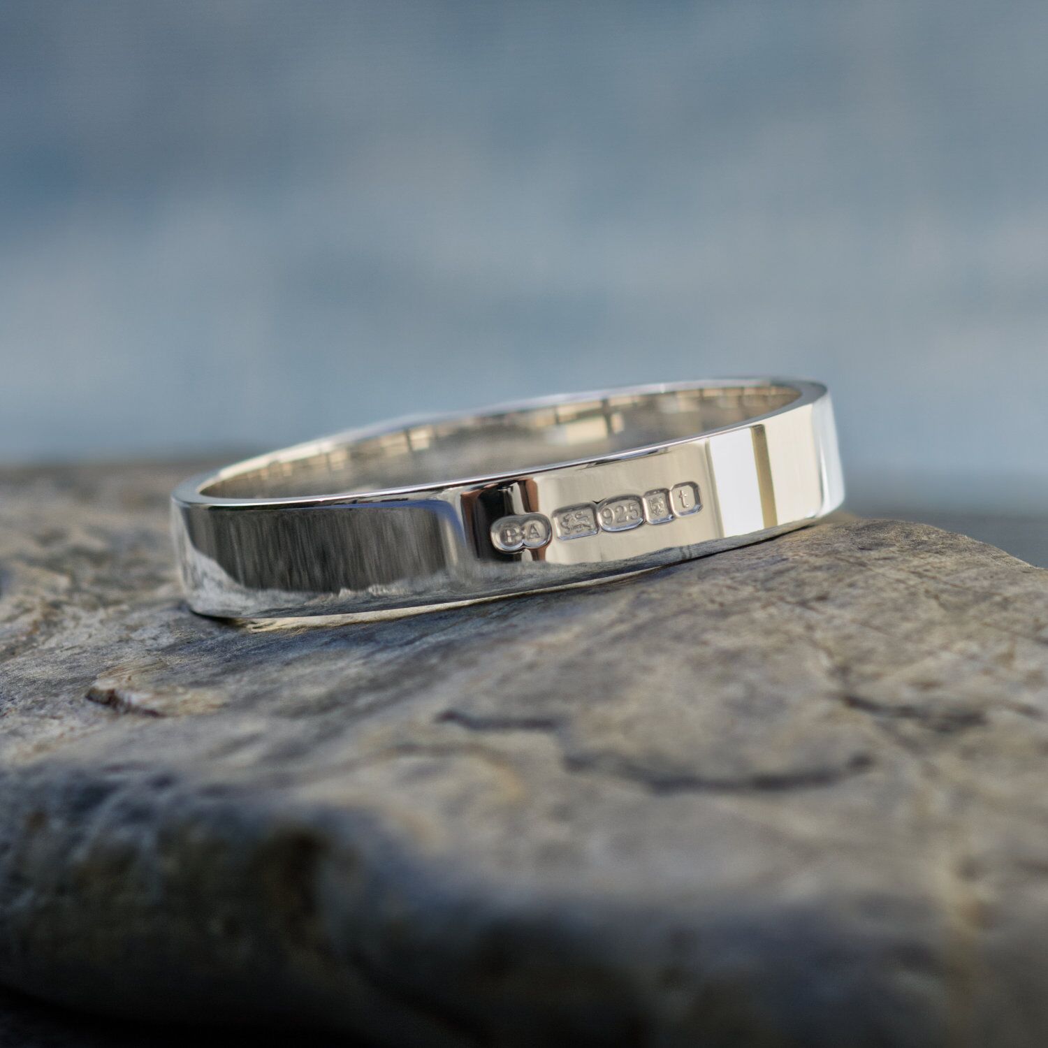 Zennor 12 Extra Heavy Chunky Solid Sterling Silver Bangle 3 Zennor 12 is an Extra Heavy, Chunky Solid Silver Bangle, Handmade in Cornwall. It is a Solid Silver Bracelet with display London Hallmarks - 12mm wide. Polished finish