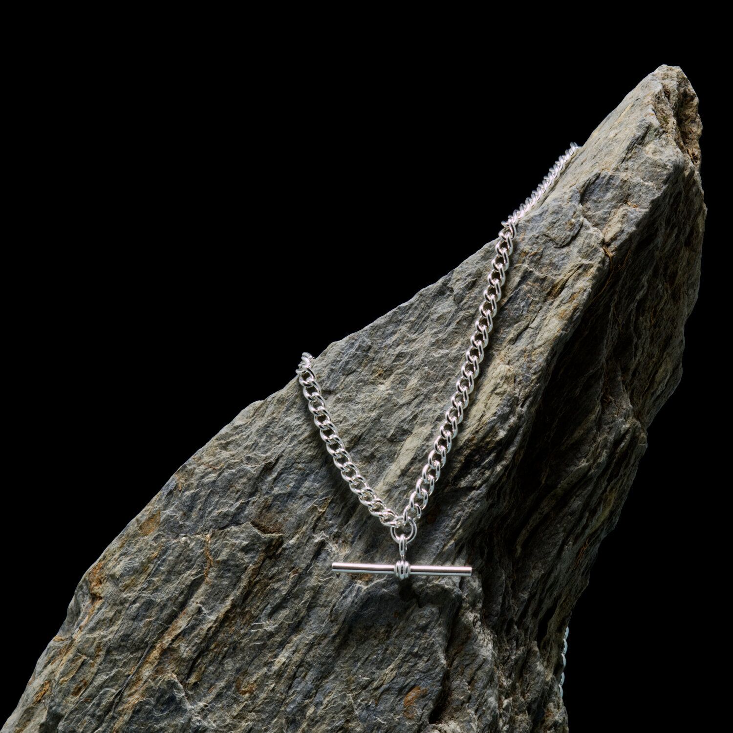 Albert Pocket Watch Chain Solid Sterling Silver Curb Link 3 Albert Pocket Watch Chain Solid Silver Curb Link - 22 inches - 27gms London Hallmarks.
