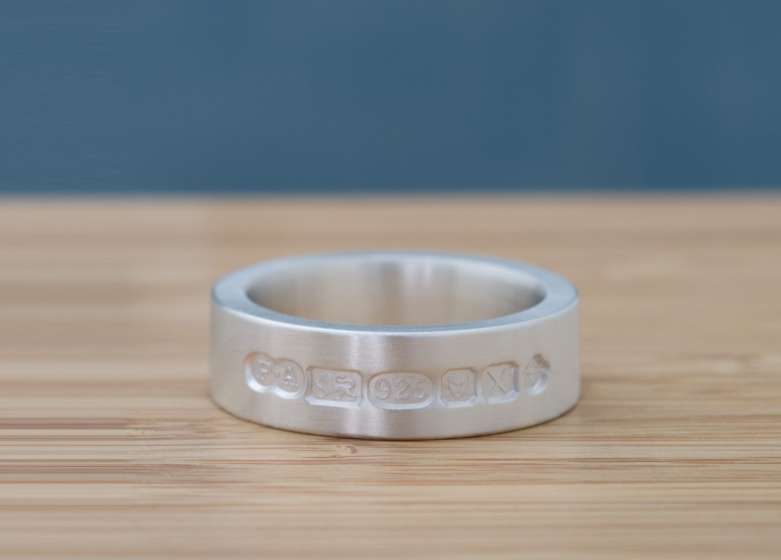 Unique Chunky Silver Ring Statement Hallmarks 2 Zennor 8 Chunky Solid Sterling Silver Ring - 8mm wide. Fully Hallmarked at the London Assay Office