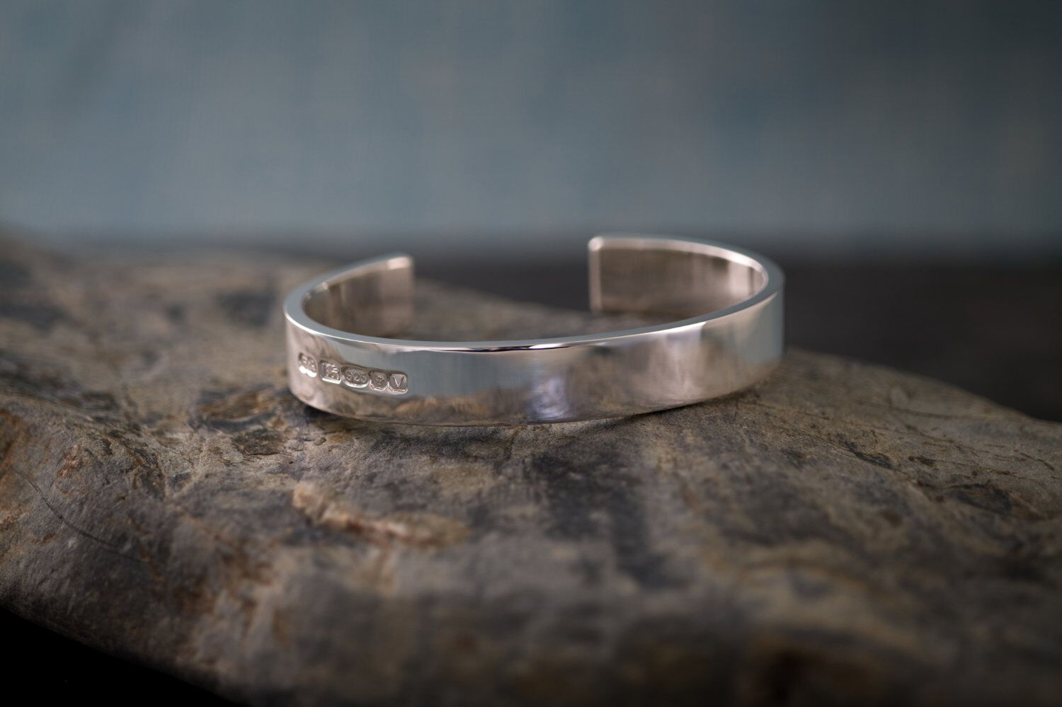 Zennor 12 Chunky Solid Sterling Silver Cuff 1 Zennor 12 Cuff Extra Heavy Chunky Cuff Solid Silver Bracelet, Handmade in Cornwall, London Hallmarked. 12mm Wide