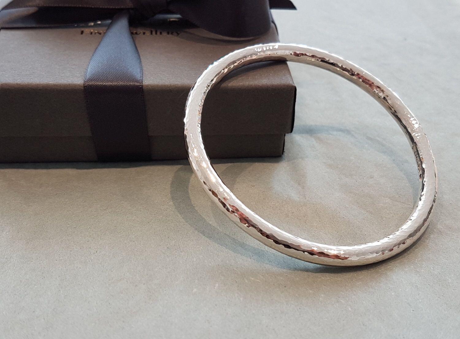 Eden 5 Solid Sterling Silver Bangle Hammered 3 Eden 5 Hammered Solid Silver Bangle