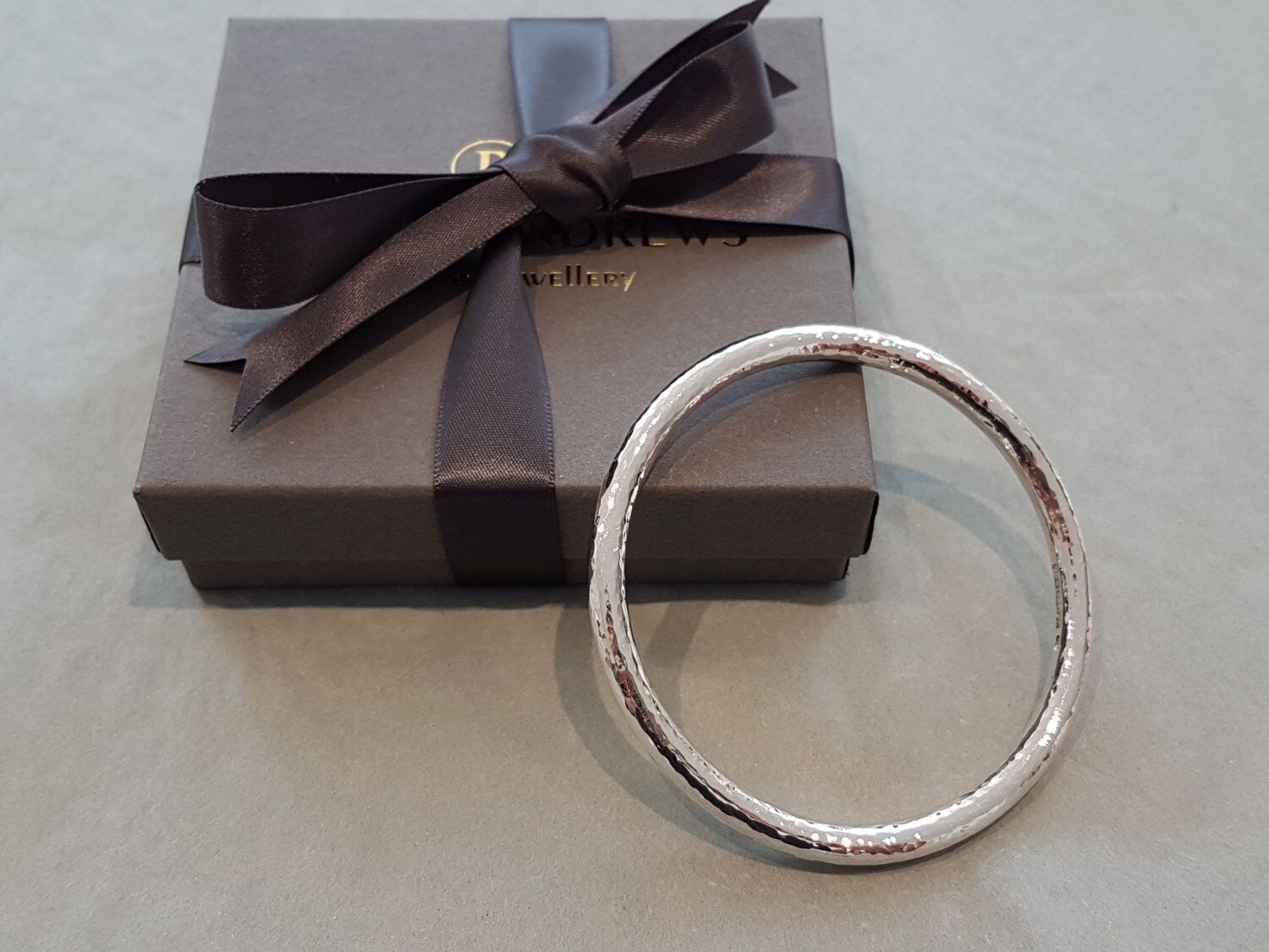 Eden 5 Solid Sterling Silver Bangle Hammered 2 Eden 5 Hammered Solid Silver Bangle