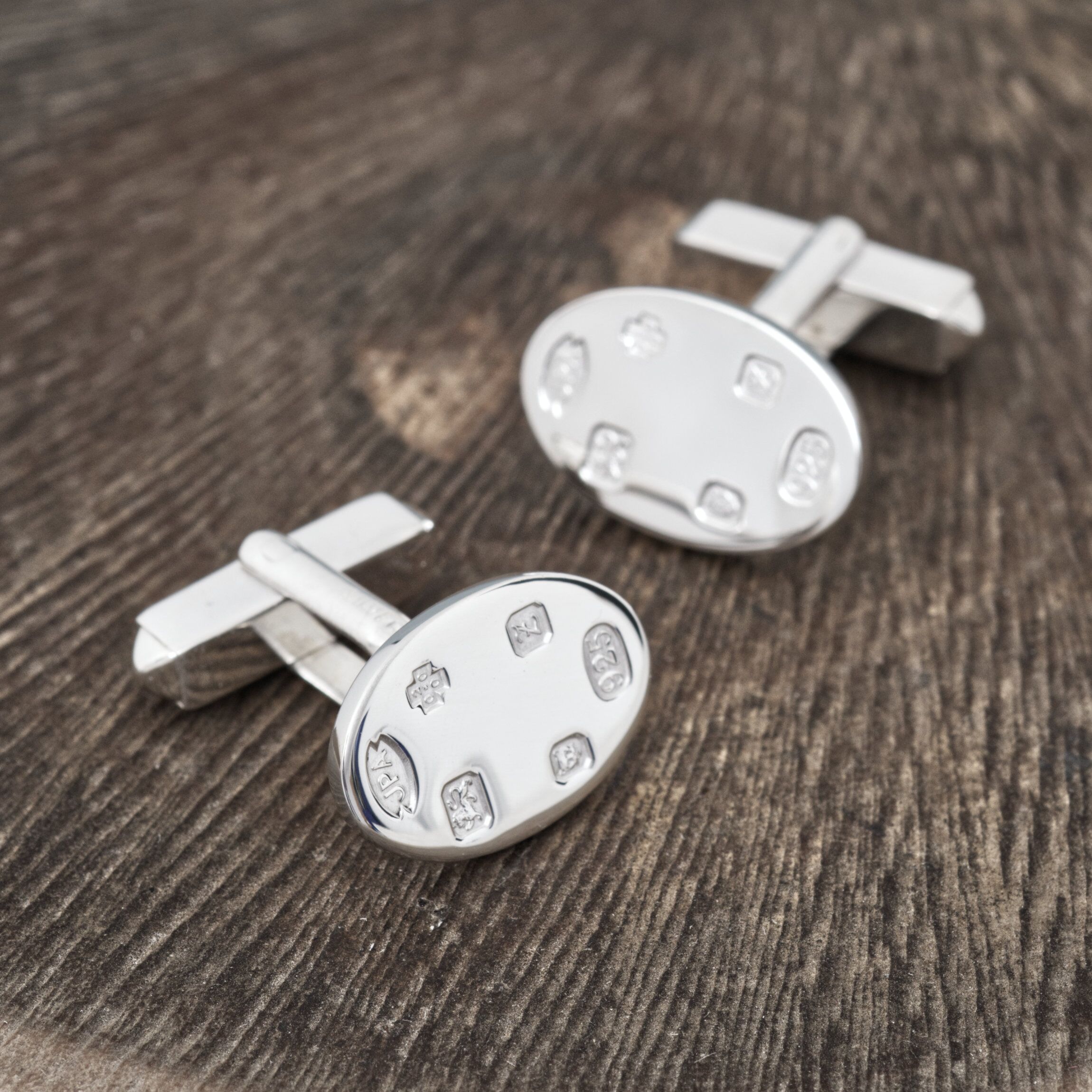 Silver Cufflinks Millennium London Hallmark 1 Men's Silver Cufflinks millennium London Hallmarked