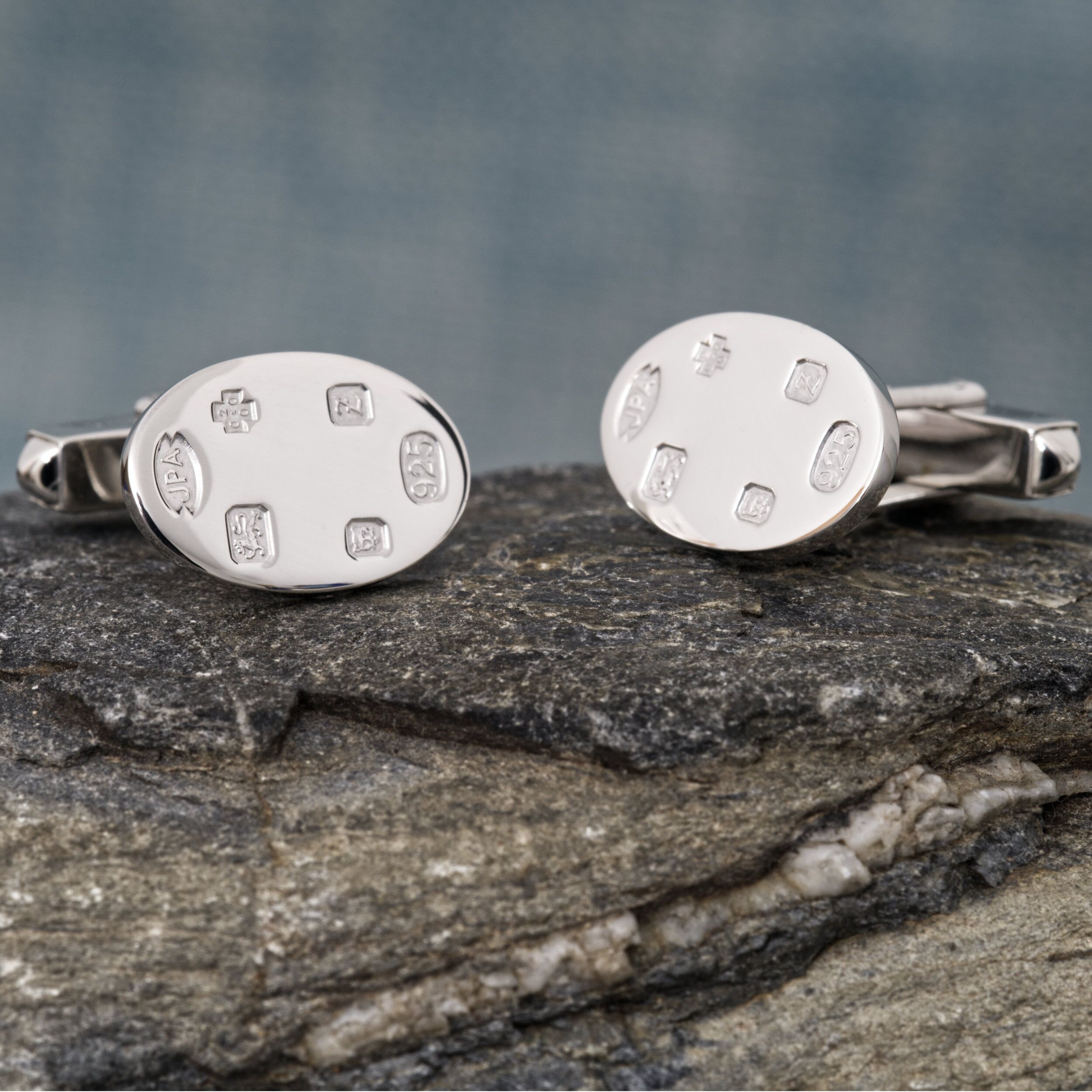 Silver Cufflinks Millennium London Hallmark 2 Silver Cufflinks Millennium London Hallmark - Image 2